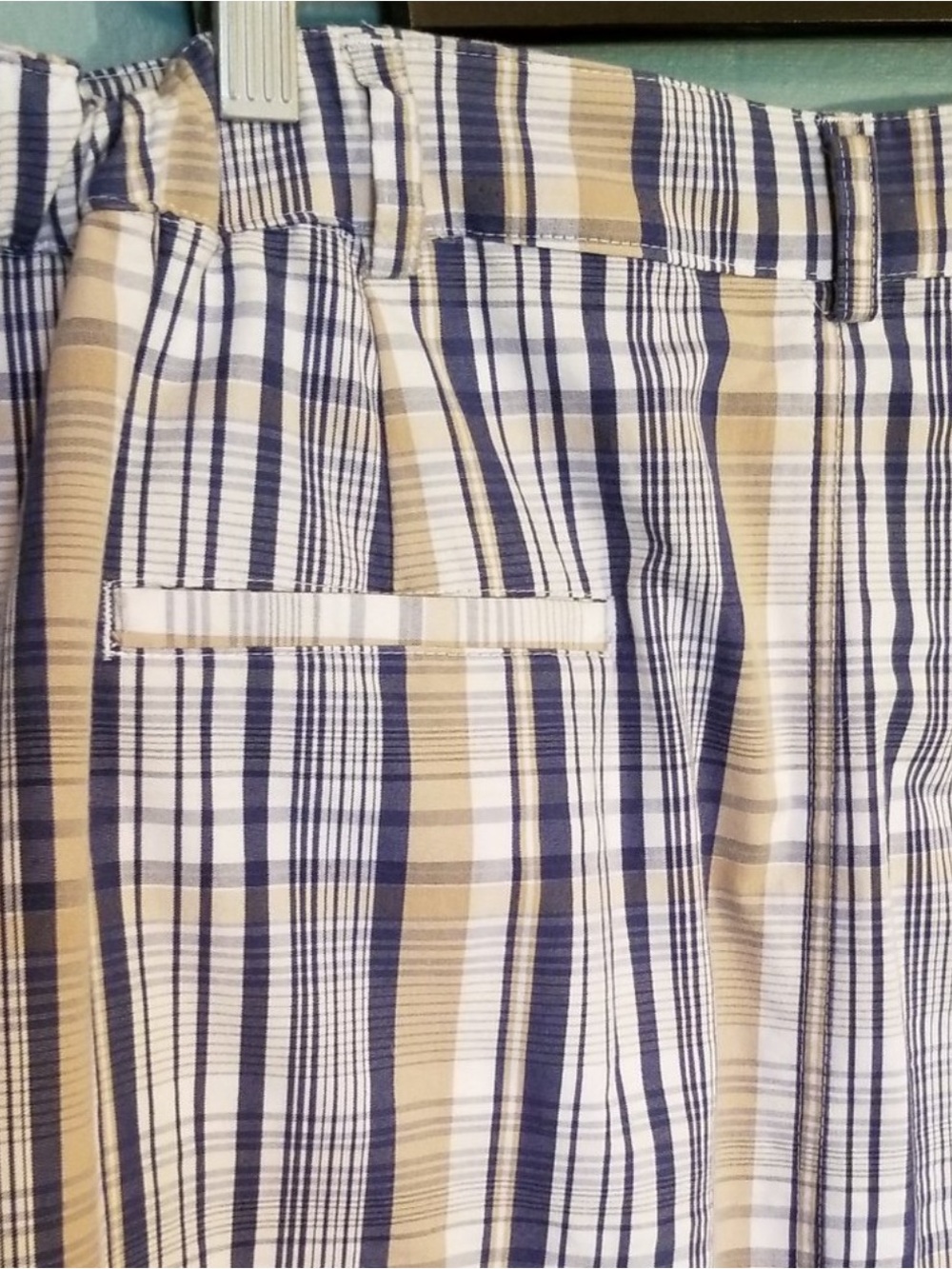 CJ Banks Plaid Skort - Blue & Tan 18W - Picture 3 of 6